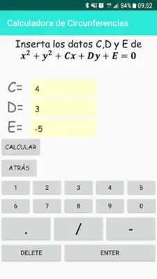 Ecuaciones de Circunferencias android App screenshot 4